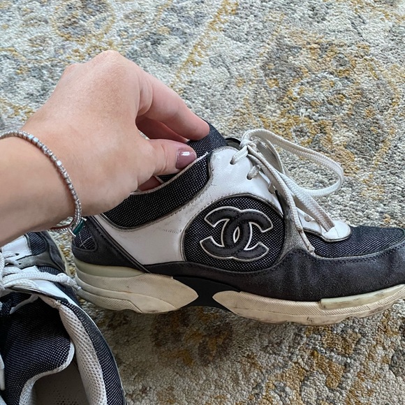 Chanel Denim Cloth Trainer - Picture 3 of 8